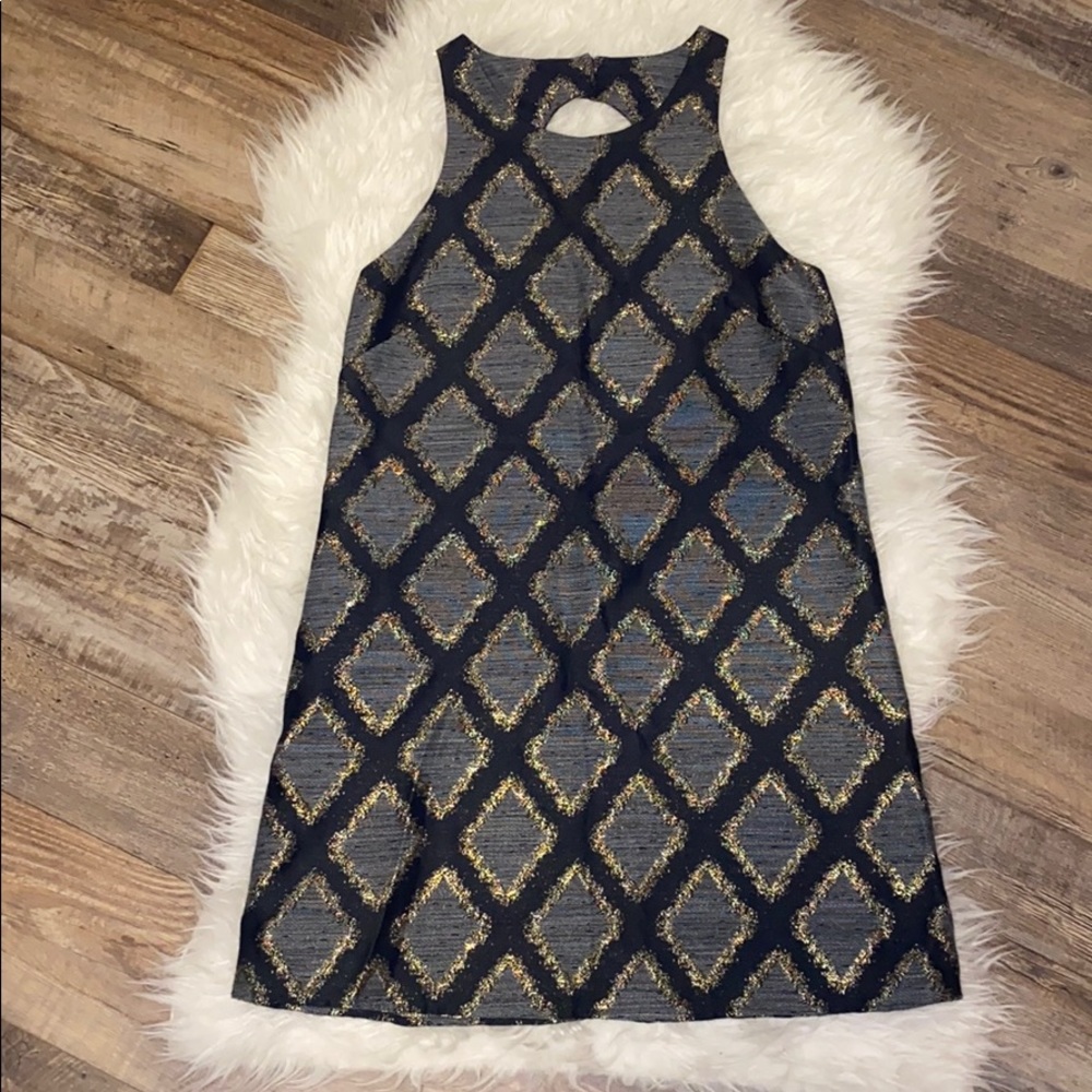 Collective Concepts • diamond pattern sleeveless Kattie Dress